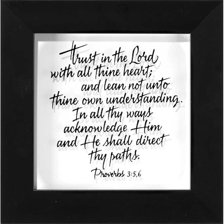 Trus In The Lord Proverbs 3- 5-6, Framed Wall Art